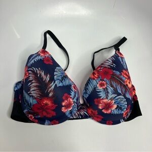 PINK Victoria’s Secret Hawaiian floral‎ wear everywhere underwire bra size 36C